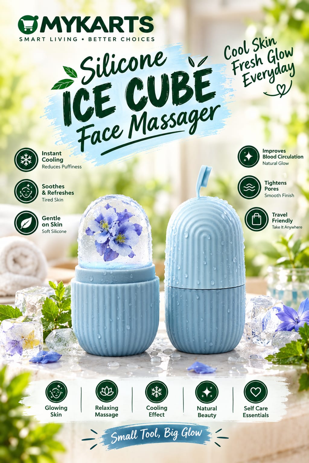 Silicone Ice Cube Massager