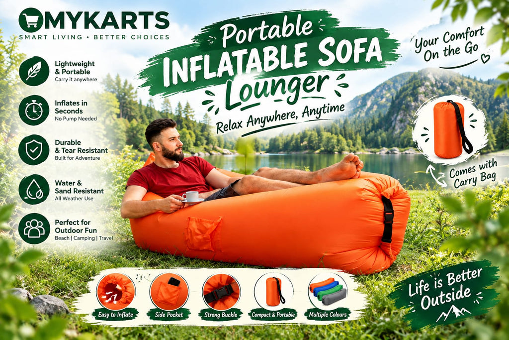 Portable inflatable Outdoor Sofa Lounger - Easy to Use