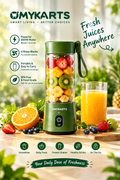 Multi-Purpose Portable USB Electric Juicer 6-Blades, Protein Shaker, Blender Mixer Cup (380 ML)