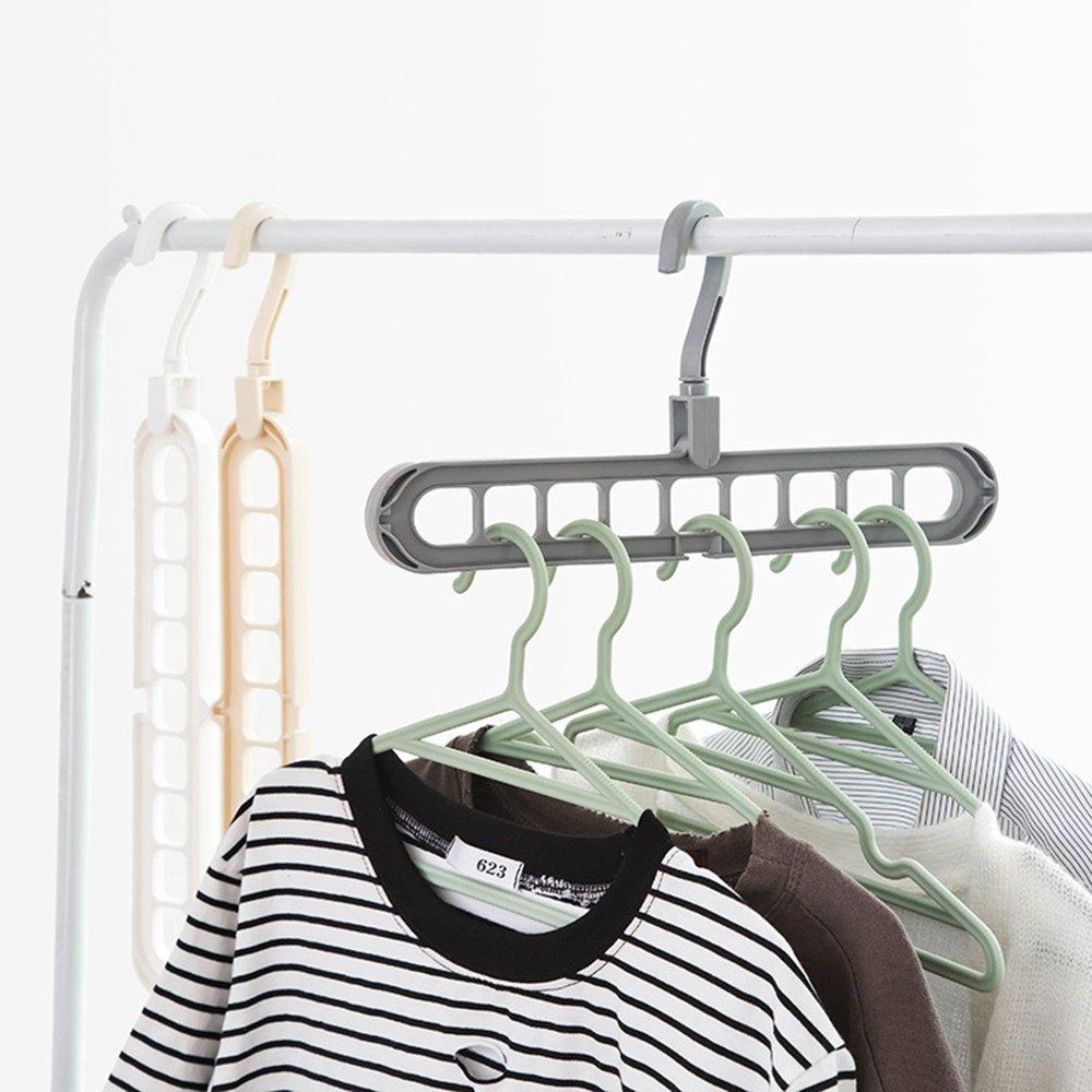 Multifunctional Magic Hangers Nine Holes Hangers Space Saving Clothes Hangers