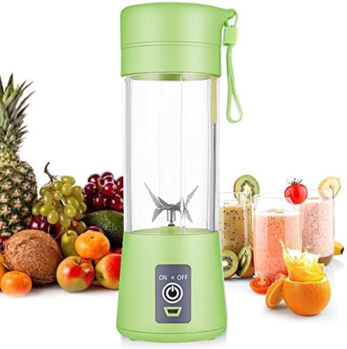 Multi-Purpose Portable USB Electric Juicer 6-Blades, Protein Shaker, Blender Mixer Cup (380 ML)