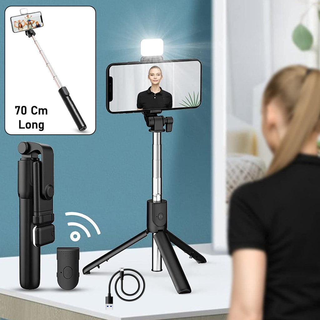 3 in 1 Wired Selfie Stick with Extendable Handle