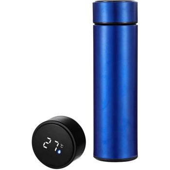 Digital Vacuum Insulated Water Bottle - Blue (1 Pc , 500 ML)