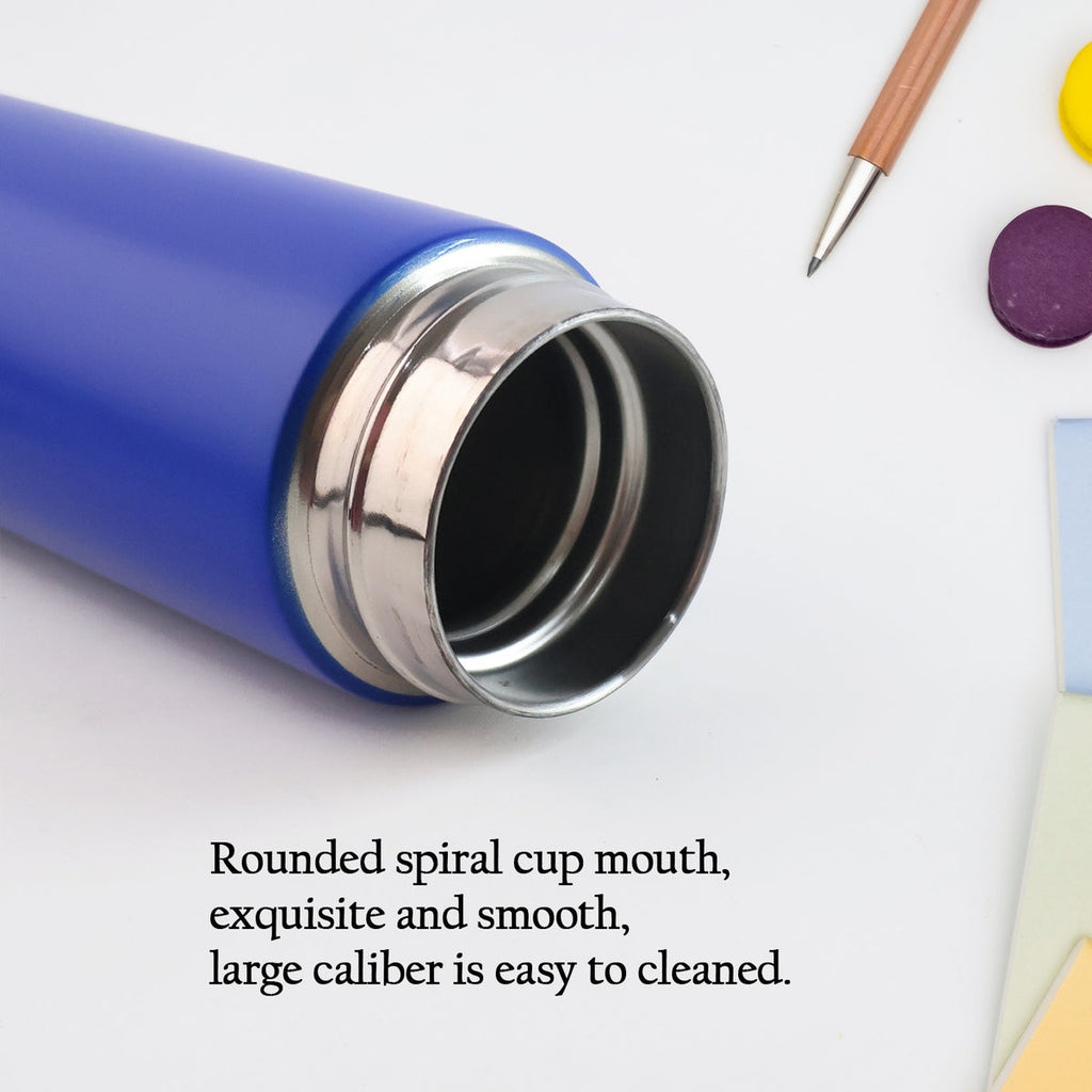 Digital Vacuum Insulated Water Bottle - Blue (1 Pc , 500 ML)