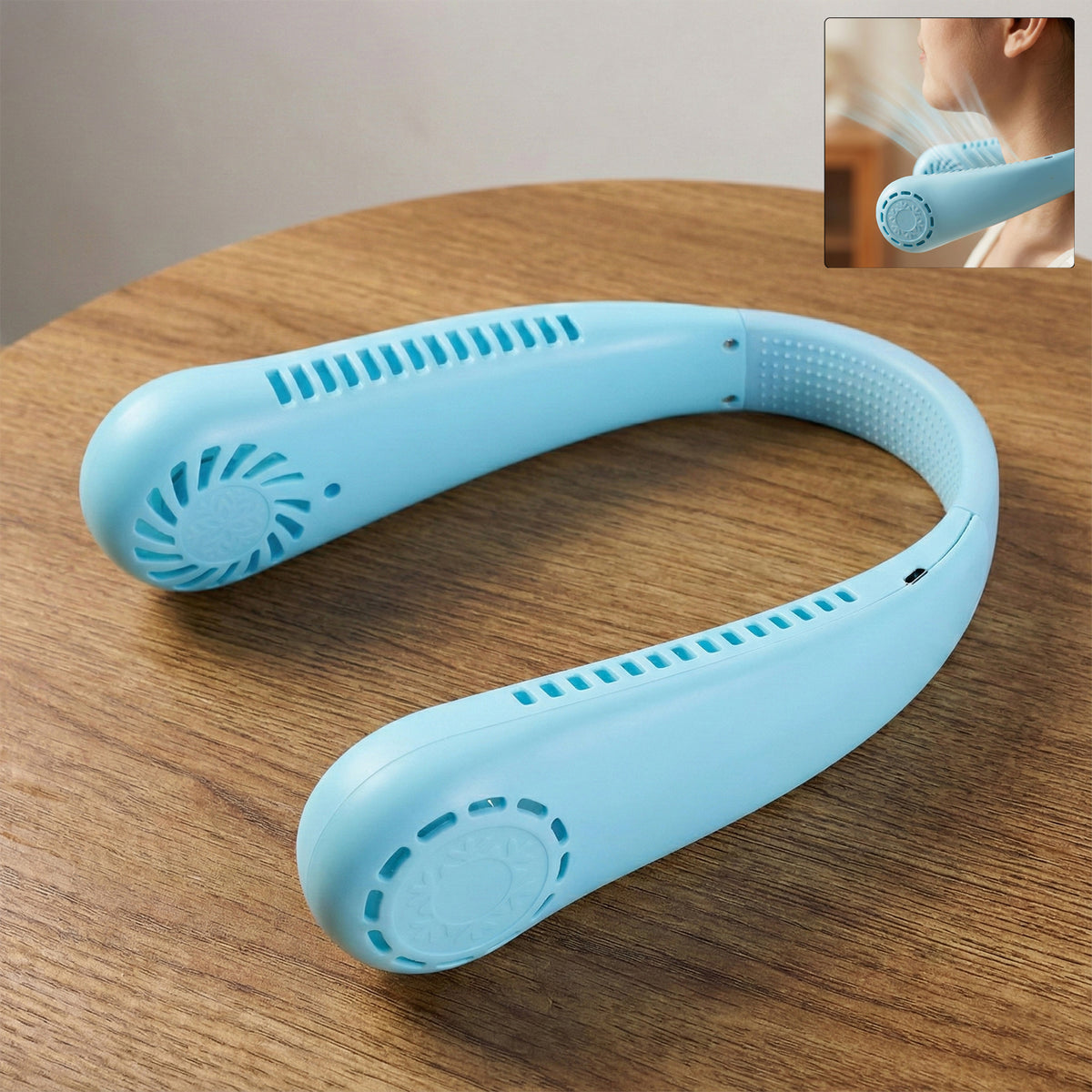 Rechargeable Hanging Neck Fan (1 Pc)